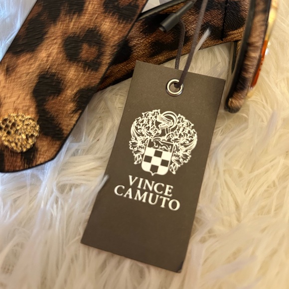 Vince Camuto Leopard Print Belt with Gold Buckle - Picture 3 of 15